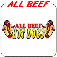 Mustard and Relish Hot Dog Decal