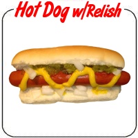 Mustard and Relish Hot Dog Decal
