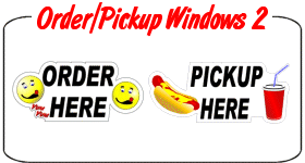 Concession Order - Pickup Window Decals