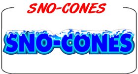 Sno Cones Decal